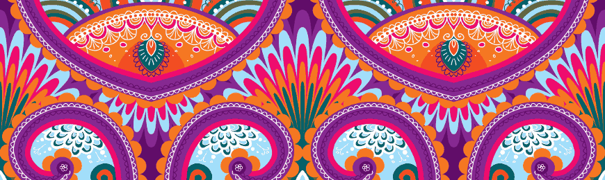 Indian Patterns by Wall Art Prints
