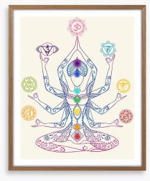 The seven chakras Framed Art Print 100639598