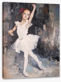 Little ballerina Stretched Canvas 100958498