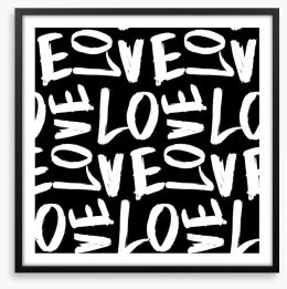 Love love love Framed Art Print 101103410