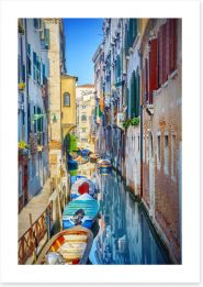 Gondola canal Art Print 102034057