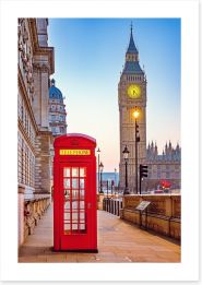 The phone box by Big Ben Art Print 102882678
