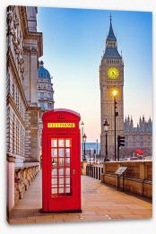 The phone box by Big Ben Stretched Canvas 102882678