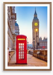 The phone box by Big Ben Framed Art Print 102882678