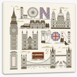 London Stretched Canvas 103236914