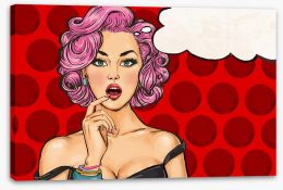 Pop Art Stretched Canvas 103313034