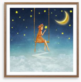 Wishing on a star Framed Art Print 103358072