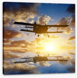 Flying into the sunset Stretched Canvas 103417188