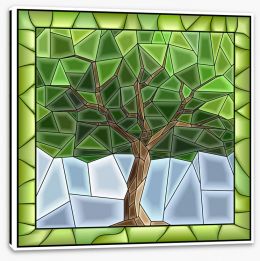 Stained Glass Stretched Canvas 103739731