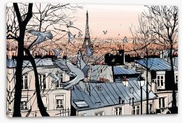 Paris Stretched Canvas 103850771