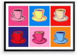 Coffee with Andy Framed Art Print 104015671
