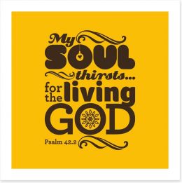 The living God Art Print 104464130