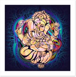 The spirit of Ganesha Art Print 106100048