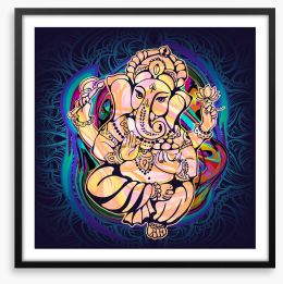 The spirit of Ganesha Framed Art Print 106100048