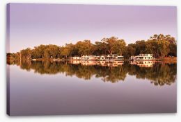 Murray river mirror Stretched Canvas 106775433