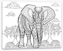 Colour Your Own Stretched Canvas 107463503