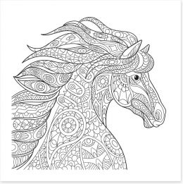 Color me filly Art Print 107890269