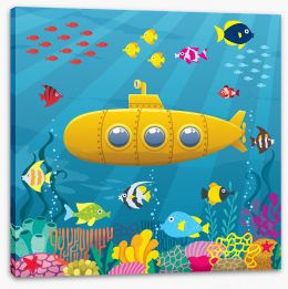 Yellow submarine Stretched Canvas 108448391