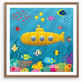 Yellow submarine Framed Art Print 108448391