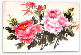 Chinese peony Stretched Canvas 109009882