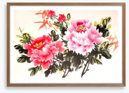 Chinese peony Framed Art Print 109009882
