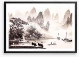 Chinese Art Framed Art Print 109279607