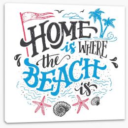 Beach House Stretched Canvas 109507914