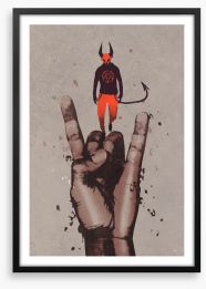 The devil inside Framed Art Print 110003814