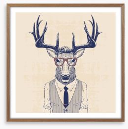 Bigwig deer Framed Art Print 110031788