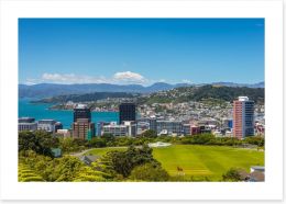 Wellington skyline Art Print 112438252