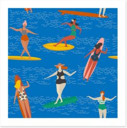 Deco surf Art Print 112608474