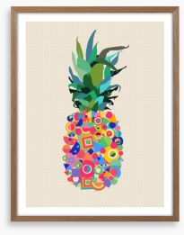 Pineapple pop Framed Art Print 113072321