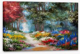 Flowers in the forest Stretched Canvas 113563503