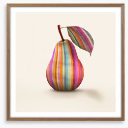 Groovy pear Framed Art Print 113727471