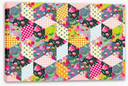 Patchwork Stretched Canvas 114062372