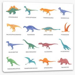 Dinosaurs Stretched Canvas 114223223