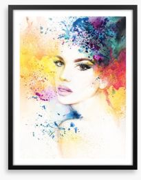 Make a splash Framed Art Print 114312407