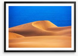 Desert ocean Framed Art Print 114521815