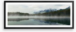 Lake Herbert panoramic Framed Art Print 114616355