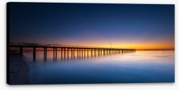 Sundown at Seaford jetty Stretched Canvas 115002791