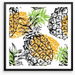 Pineapple plunge Framed Art Print 116005994