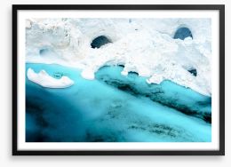 Glaciers Framed Art Print 116493665
