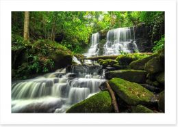 Phu Tub Berk jungle waterfall Art Print 116886835
