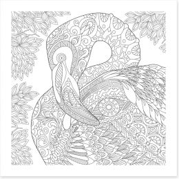 Color me flamingo Art Print 116942540
