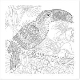 Color me toucan Art Print 116942681