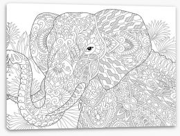 Colour Your Own Stretched Canvas 116942766