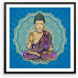 Meditation mandala Framed Art Print 116998021
