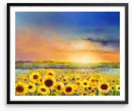 Sunflowers forever Framed Art Print 117377364
