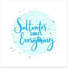 Saltwater cures everything Art Print 118025556