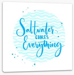 Saltwater cures everything Stretched Canvas 118025556
